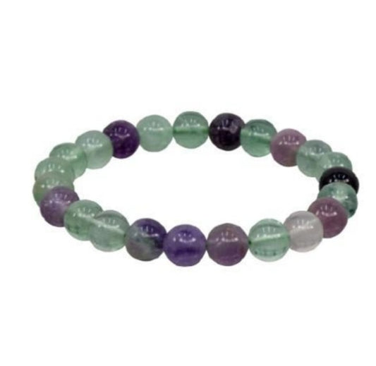 Rainbow Fluorite Gemstone Bracelet