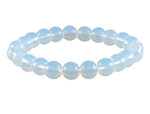 Opalite  Bead Gemstone Bracelet - 8mm Beads Bracelet