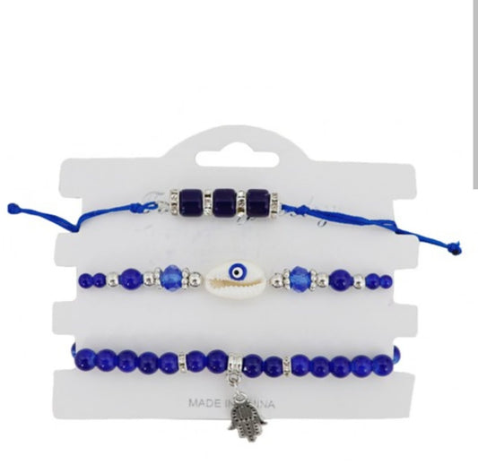 Evil Eye Bracelet Protection Set